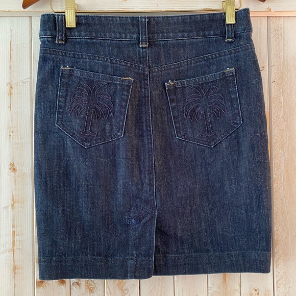 Lilly Pulitzer, Palm Beach fit, denim skirt, size 0 - Picture 3 of 6
